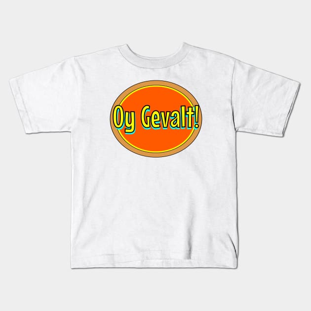 Oy Gevalt! Kids T-Shirt by Retro-Matic